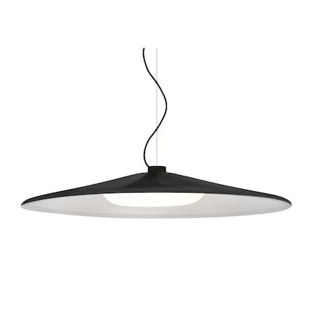 Besa Lighting Swan Cable Pendant, Black/Opal, Black Finish, 1x23W LED 1KX-SWANBK-LED-BK